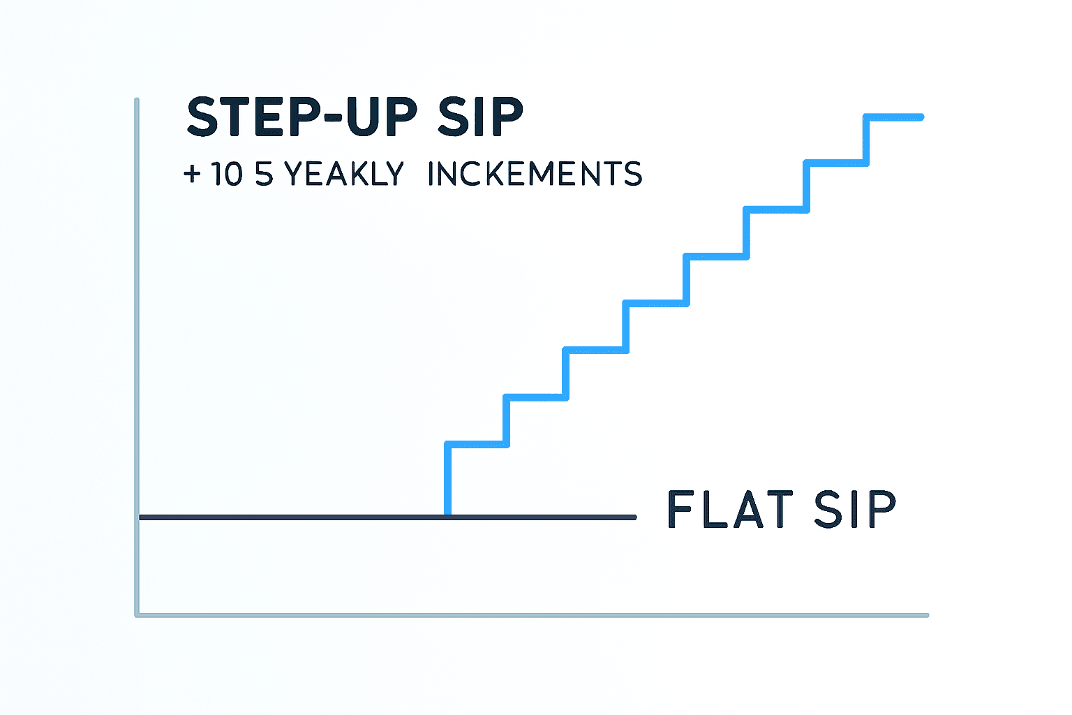 Step-up SIP vs flat SIP for ₹1 crore corpus